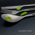 Металлическая титановая ложка Spork Fork Knife для кемпинга